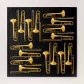 Puzzle Trombone Crosshatch (Vertical)