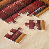 Puzzle Trompe - l ' oeil "bibliothèque française". (Côté)
