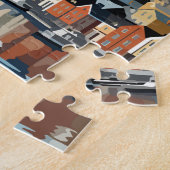 Puzzle Tromso Norvège Travel Art Vintage (Côté)