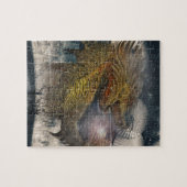 Puzzle Trône de dragon d'imaginaire (Horizontal)