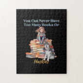 Puzzle Trop de livres ou de Huskies  (Vertical)