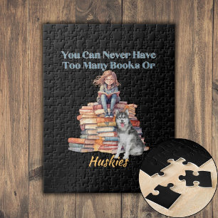 Puzzle Trop de livres ou de Huskies 
