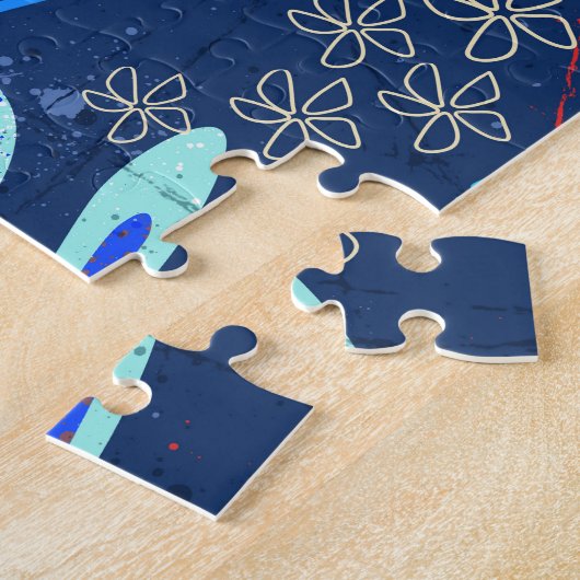 Puzzle tropical Abstrait (Côté)