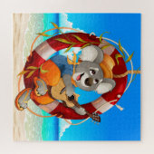 Puzzle Tropical Beach Guitar Jouer Koala (Horizontal)