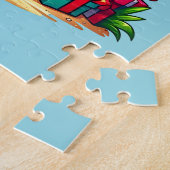 Puzzle Tropical Christmas Holiday Palm Tree (Côté)