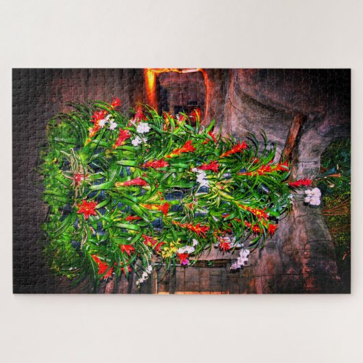 Puzzle Tropical Christmas Tree (Horizontal)