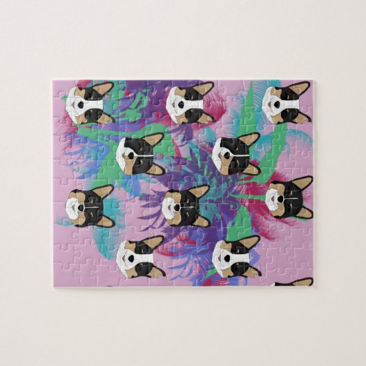 Puzzle Tropical Corgi (Horizontal)