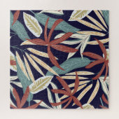 Puzzle Tropical Dark : Creative Plante Print (Horizontal)