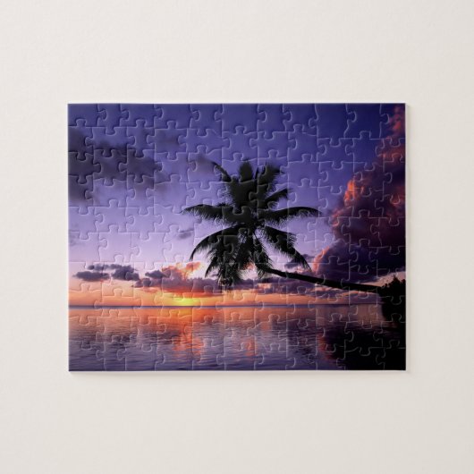 Puzzle tropical de jeu de coucher du soleil de (Horizontal)