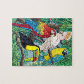 Puzzle tropical d'oiseaux (Horizontal)