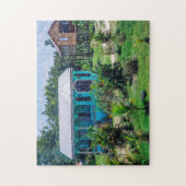 Puzzle Tropical House Belize. (Vertical)