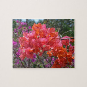 Puzzle Tropical Pink Bougainvillea Island Floral