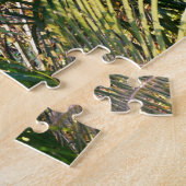 Puzzle Tropique des contours de palmiers clairs du couche (Côté)