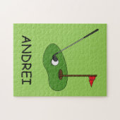 Puzzle Trou de golf avec drapeau Personnaliser (Horizontal)