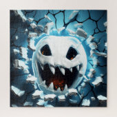 Puzzle Trou fissuré de fantôme d'Halloween 3D (Vertical)