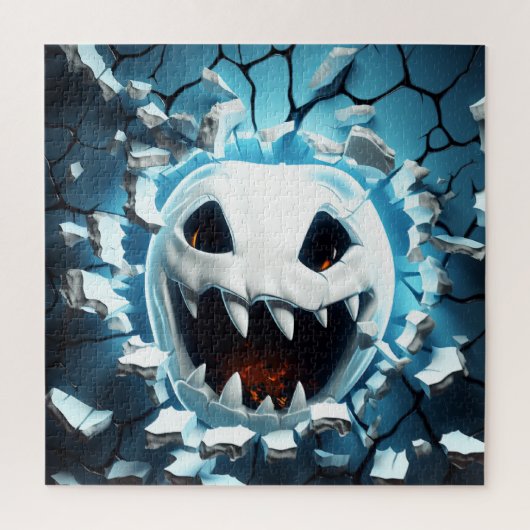 Puzzle Trou fissuré de fantôme d'Halloween 3D (Vertical)