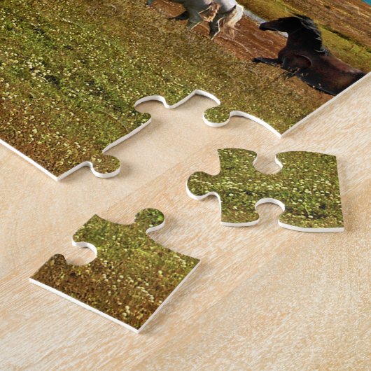 Puzzle Troupeau de Chevaux en pleine nature (Côté)
