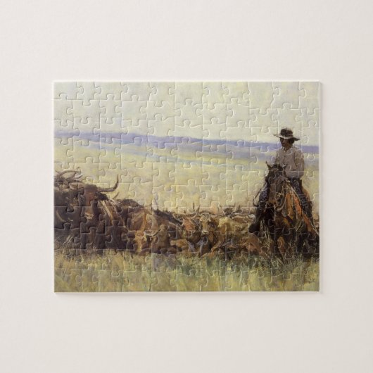Puzzle Troupeau de sentiers au Wyoming par WHD Koerner (Horizontal)