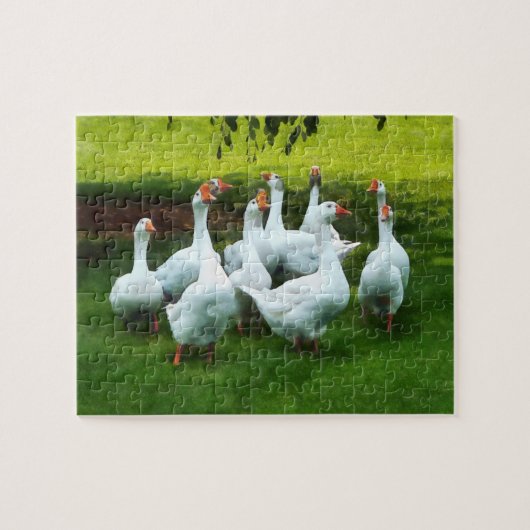 Puzzle Troupeau d'oies (Horizontal)