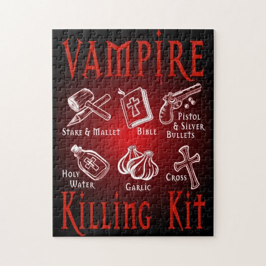 Puzzle Trousse de tuerie de vampire amusant (Vertical)
