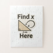 Puzzle Trouver X Math Joke Sticker - Funny Geometry Pun (Vertical)