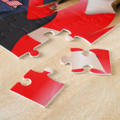 Puzzle Trump, Donald, Melania, Noël, cadeau, présent, (Côté)