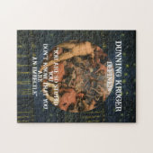 Puzzle Trump Dunning Kruger: Stupid people Republicans (Horizontal)