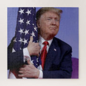 Puzzle Trump Flag Hugger (Vertical)
