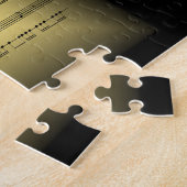 Puzzle Tuba ~ 3D Partition Coussin de musique ~ Gold & Bl (Côté)