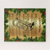 Puzzle Tuba~ "Nous Vous Souhaitons Un Joyeux Noël" ~ (Horizontal)