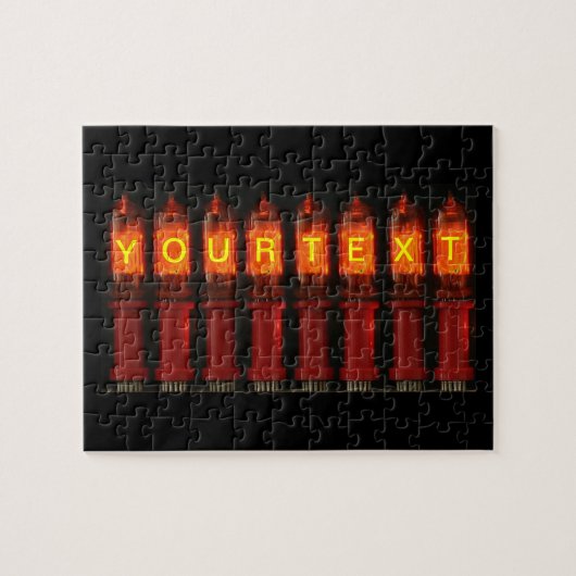 Puzzle Tubes Nixie personnalisés (Horizontal)