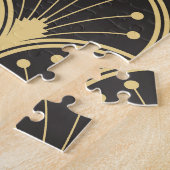 Puzzle Tuiles géométriques modernes à linage doré (Côté)