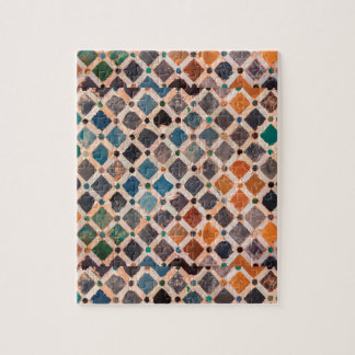 Puzzle tuiles modelées colorées