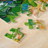 Puzzle Tulip Fields with Barn and Stream Fantasy Painting (Côté)