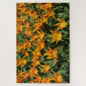 Puzzle Tulipe à fleur de lys "Fly away." Orange. (Vertical)