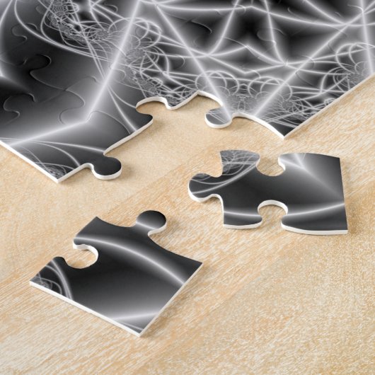 puzzle tulipe noir et blanc (Côté)