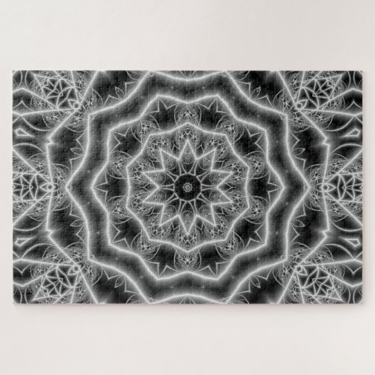 puzzle tulipe noir et blanc (Horizontal)