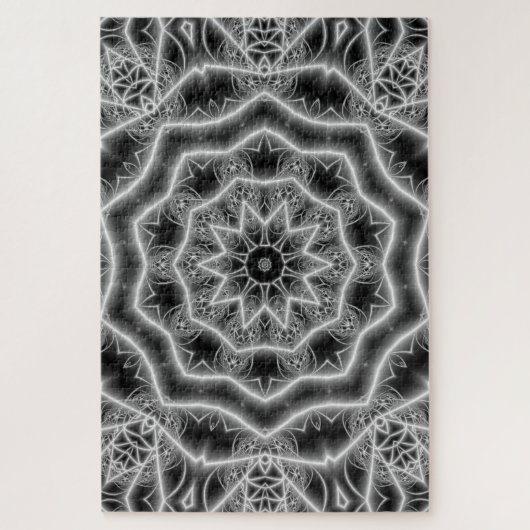 puzzle tulipe noir et blanc (Vertical)