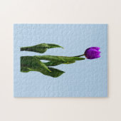 Puzzle Tulipe pourpre simple (Horizontal)