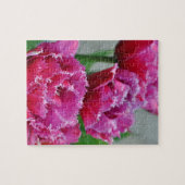 Puzzle Tulipes à perroquets roses (Horizontal)