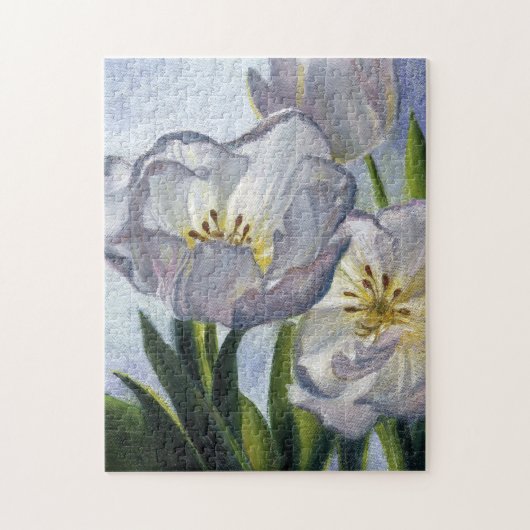 Puzzle "Tulipes blanches" (Vertical)