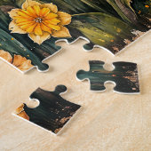 Puzzle Tulipes et jonquilles au charme rustique (Côté)