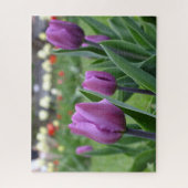 Puzzle Tulipes pourpres (Vertical)