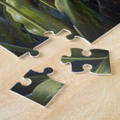 Puzzle Tulipes pourpres Fleurs luxuriantes Peinture à l'h (Côté)