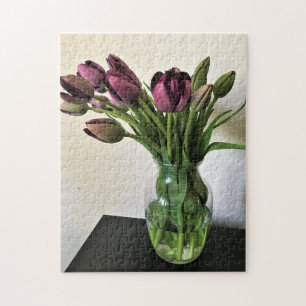Puzzle Tulipes Reine de Nuit