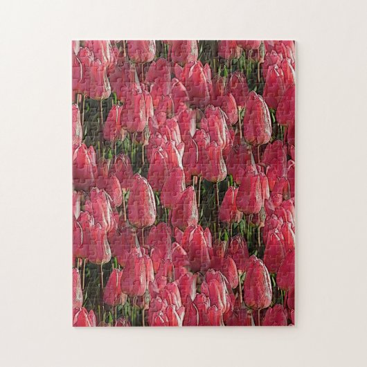 Puzzle Tulipes roses florales (Vertical)