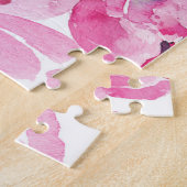 Puzzle Tulips aquarelle : conception de carte dessinée à (Côté)