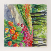 Puzzle Tulips in The Park (Horizontal)