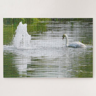 Puzzle Tully, Kildare .Swans sur le lac