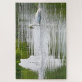 Puzzle Tully, Kildare .Swans sur le lac (Vertical)